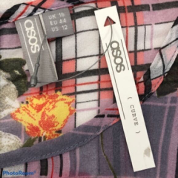 ASOS Floral Print Blouse NWT - Picture 3 of 6